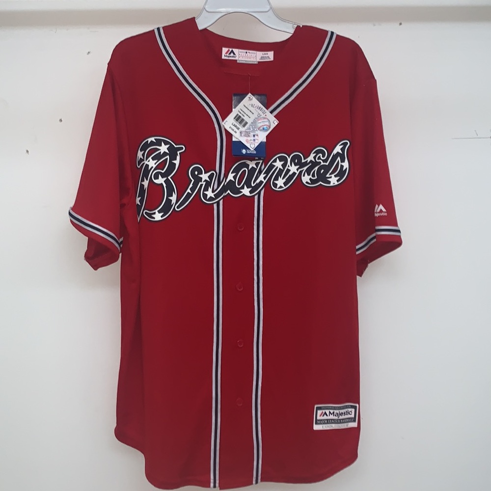 Majestic Atlanta Braves Baseball Jersey (NWT)